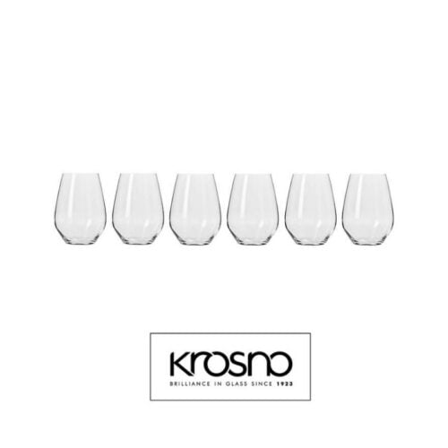 Krosno Polish Folk Drink Glasses Set Of 6