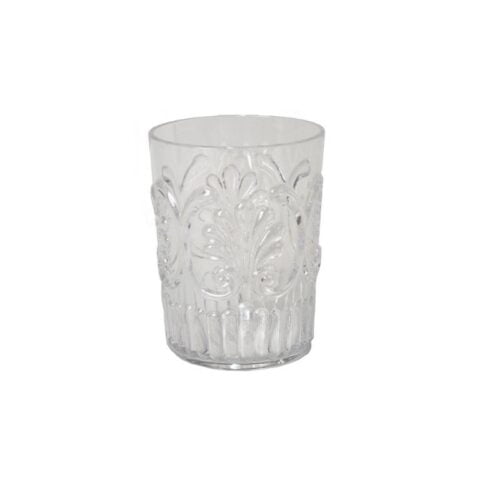 Scalloped Clear Tumbler Glass Cup