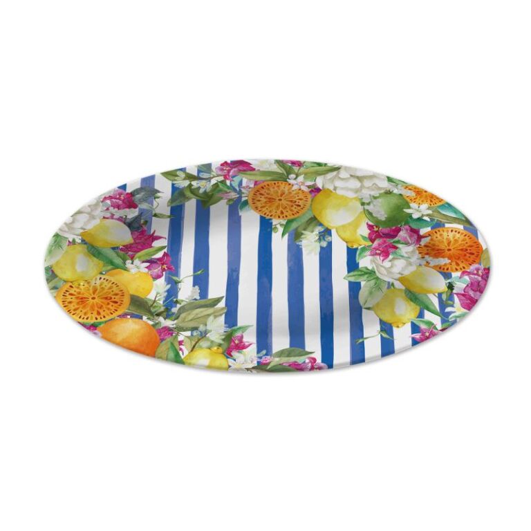 Melamine Amalfi Coast Oval Tray - Epicure Homewares