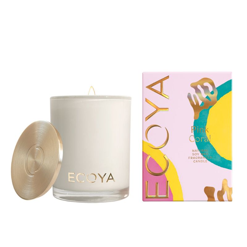 Ecoya Candle Madison 400g Pink Coral Epicure Homewares